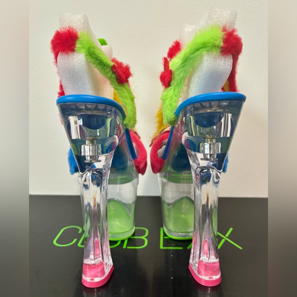 NIB Dolls Kill / Club Exx Chuckle Charm Platform Heels - Picture 6 of 10
